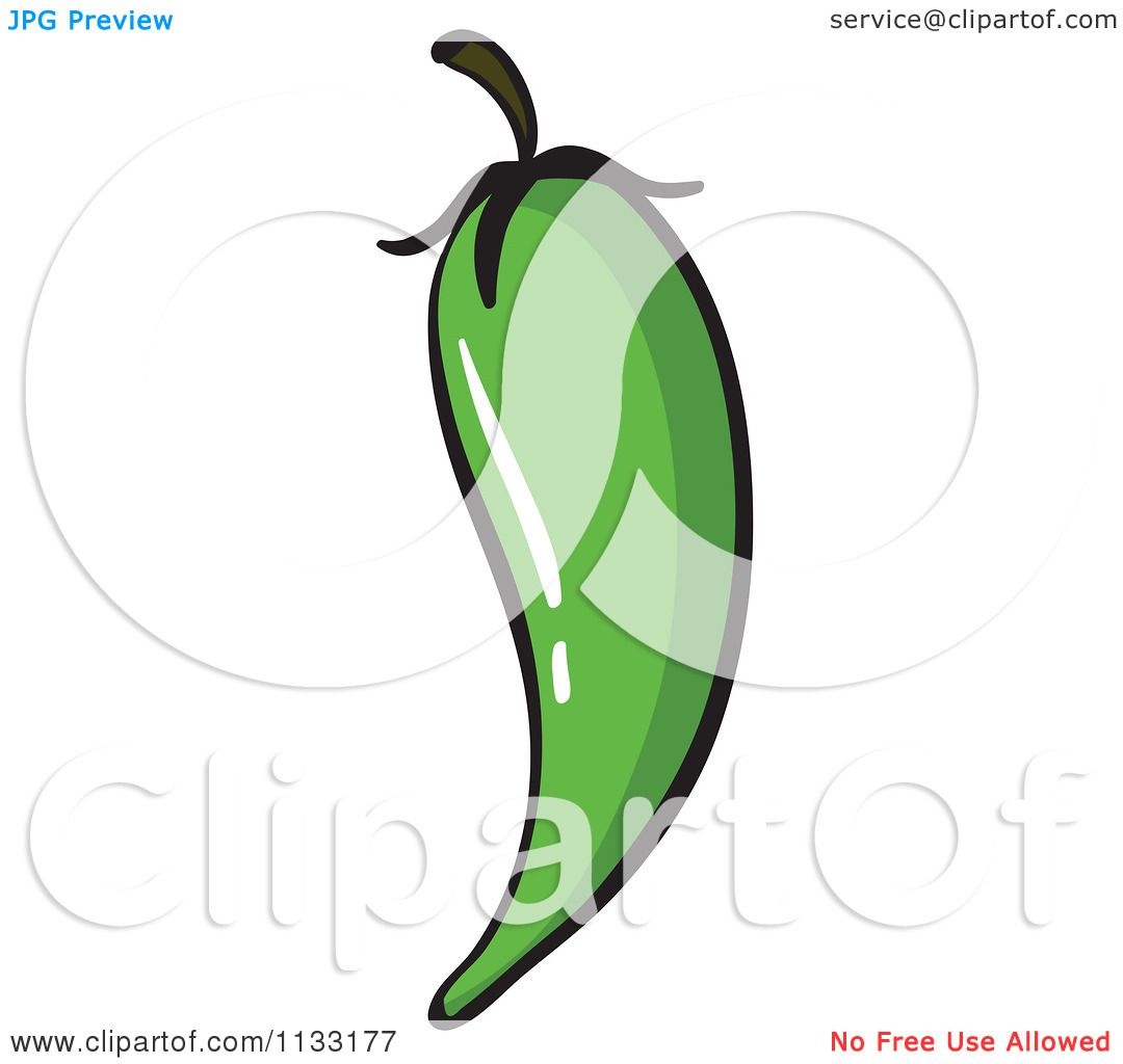 1080x1024 Cartoon Of A Green Jalapeno Pepper