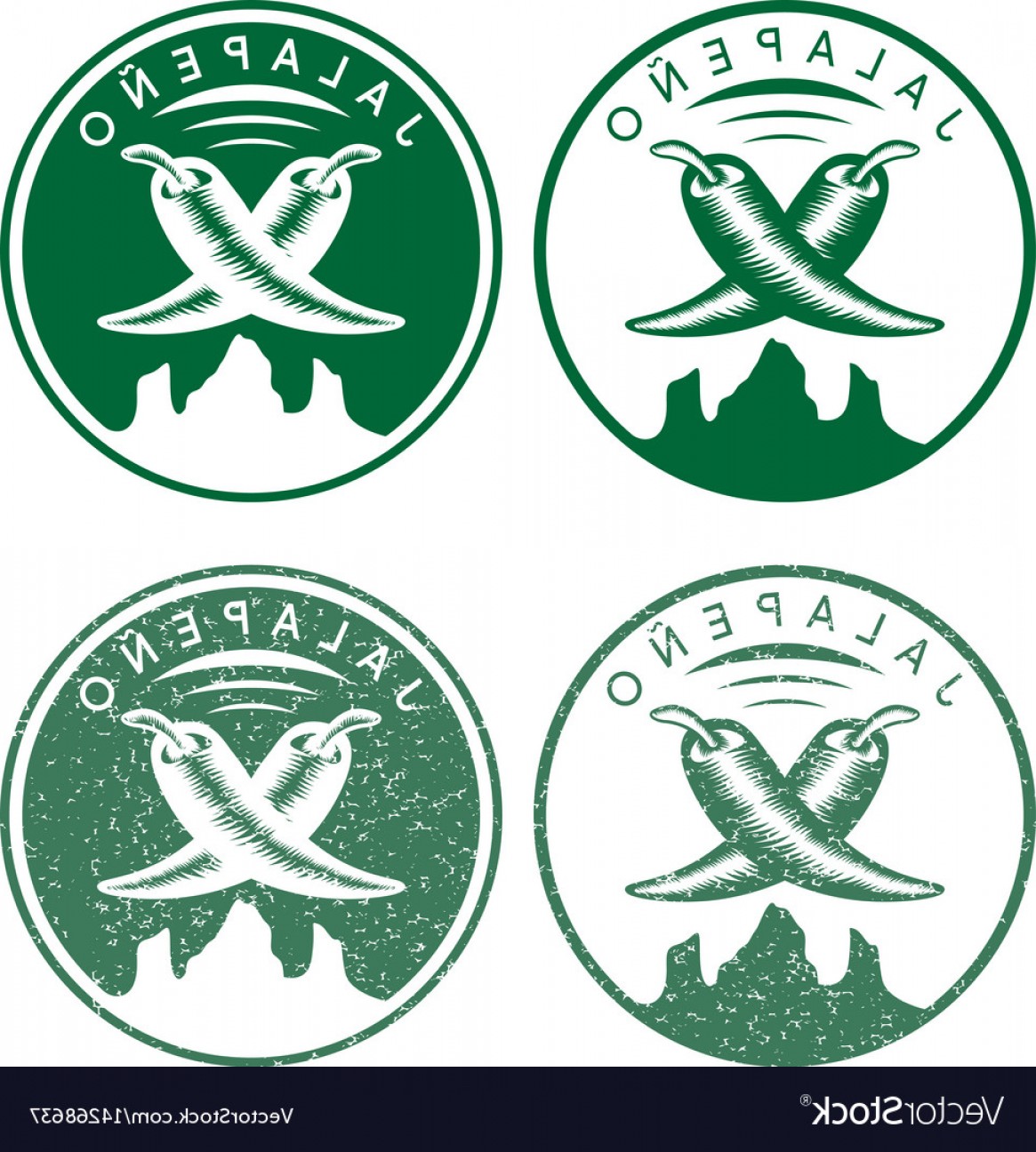 1165x1296 Vintage Labels Set Of Hot Jalapeno Pepper Vector Catchsplace