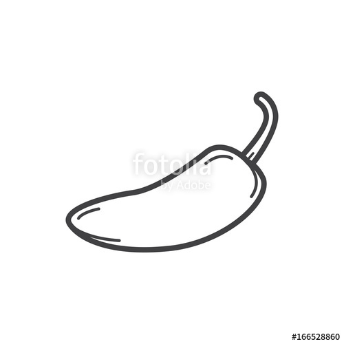 500x500 Outline Jalapeno Stock Image And Royalty Free Vector