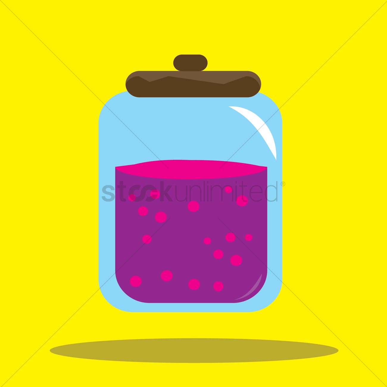 1300x1300 Jam Jar Vector Image