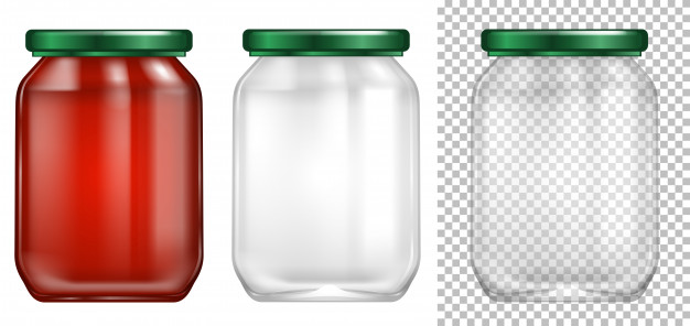 626x296 Packaging Design For Glass Jar Vector Premium Download