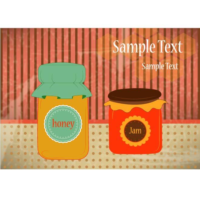 660x660 Honey And Jam Jars Vector