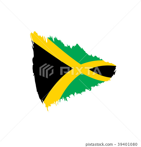 450x468 Jamaica Flag, Vector Illustration