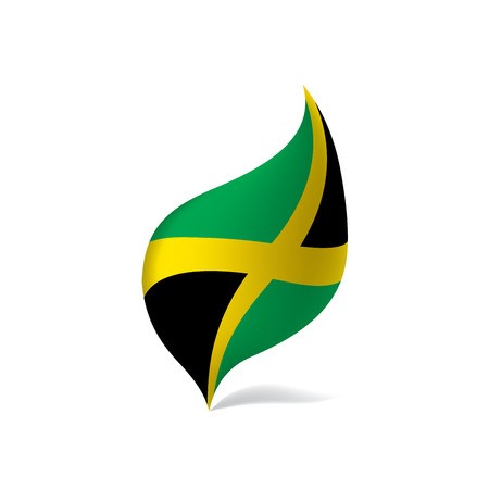 450x450 Jamaica Flag, Vector Illustration Royalty Free Vector Graphics