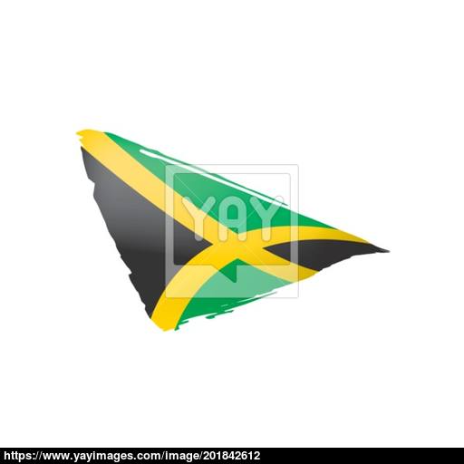 512x512 Jamaica Flag, Vector Illustration On A White Background Vector