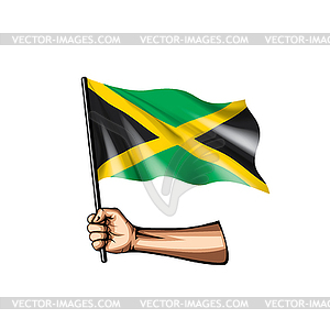 300x300 Jamaica Flag And Hand