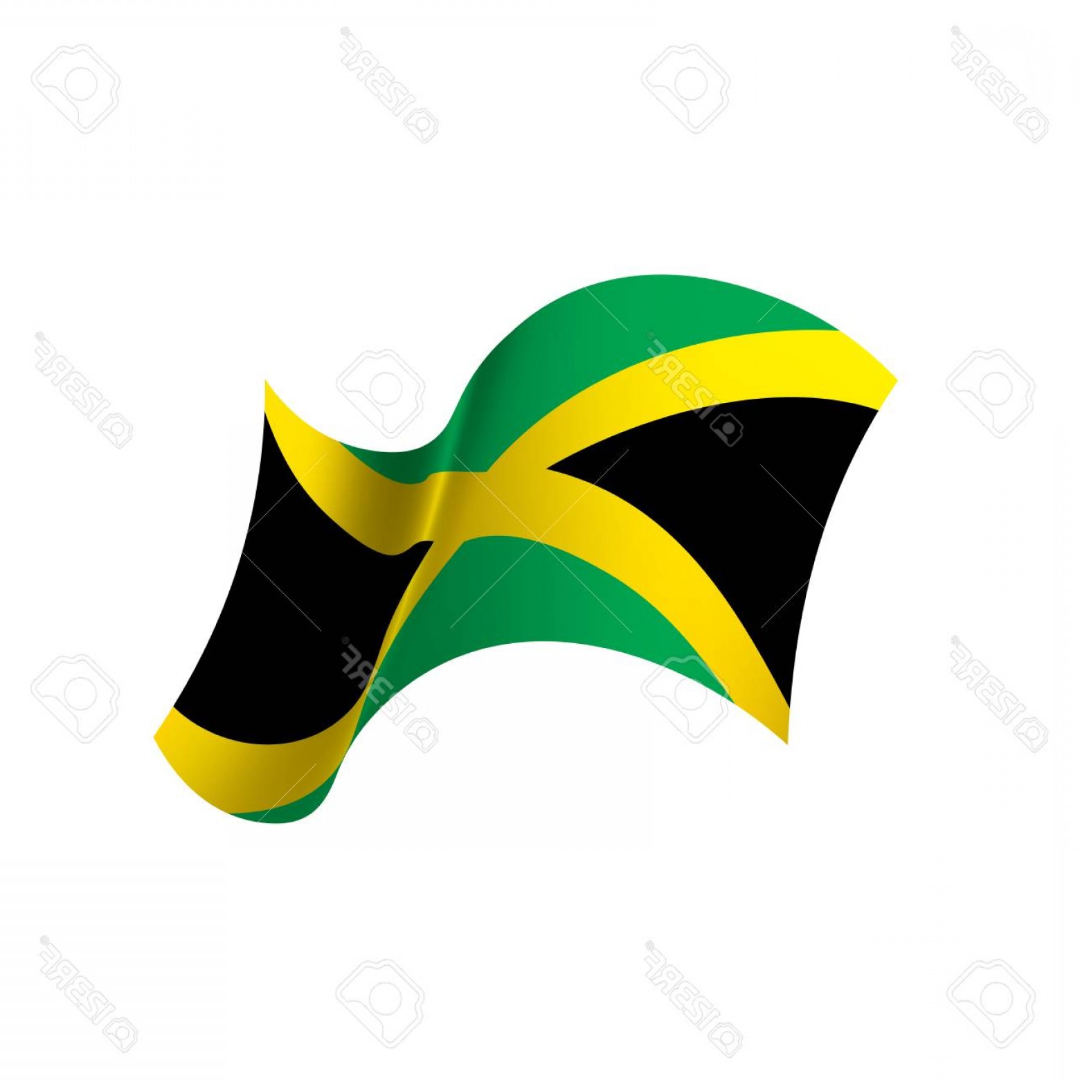 1560x1560 Photostock Vector Jamaica Flag Vector Illustration Catchsplace