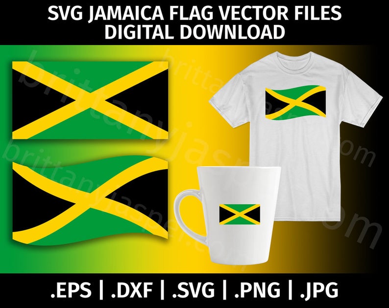 794x630 Jamaica Flag Vector Clip Art Cutting For Cricut Etsy