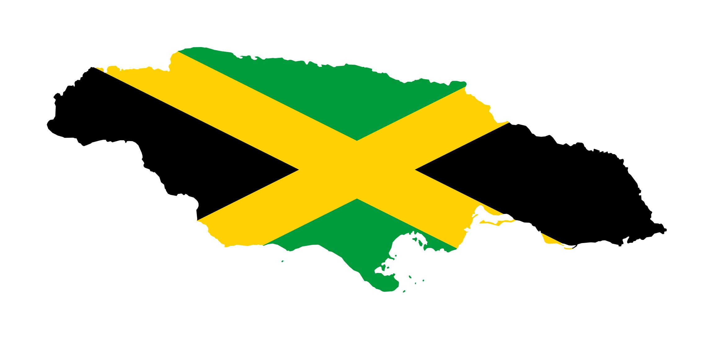 2300x1095 Jamaica Map Vector
