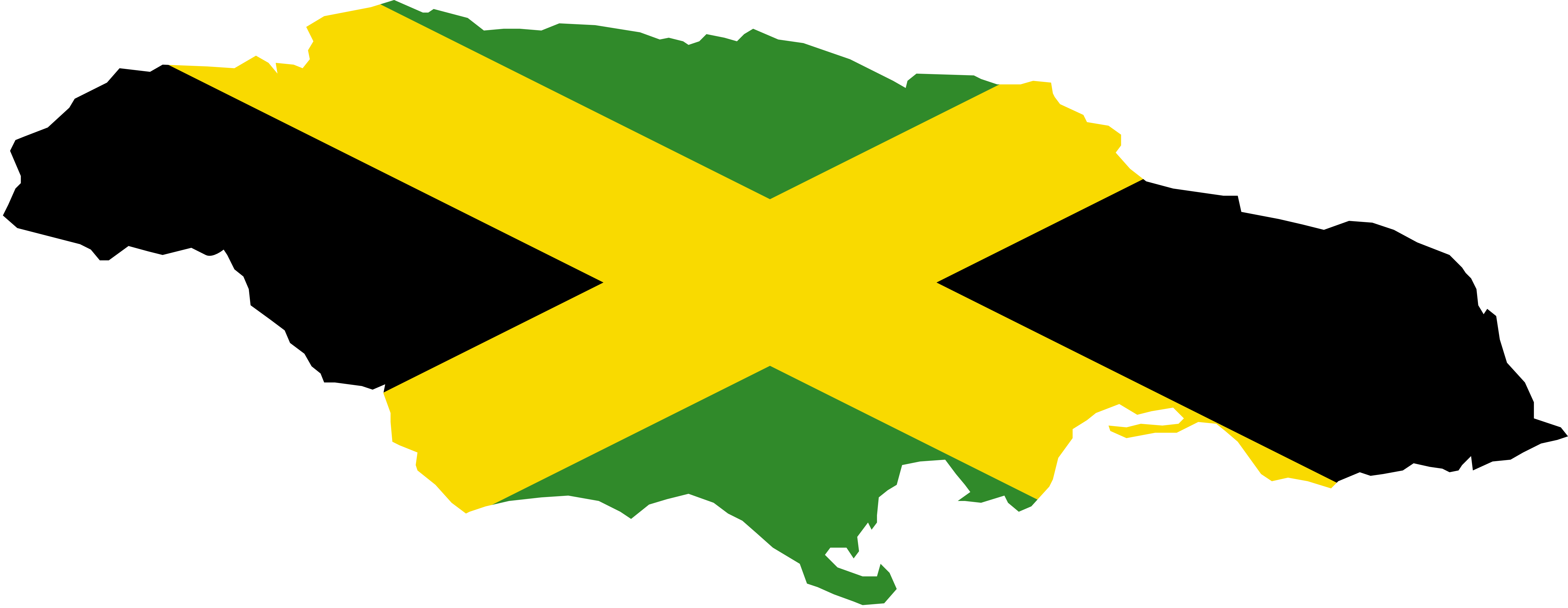 5555x2153 Vector Jamaica Map