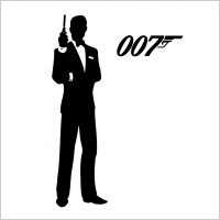 200x200 James Bond Silhouette Party Ideas James Bond Tuxedo