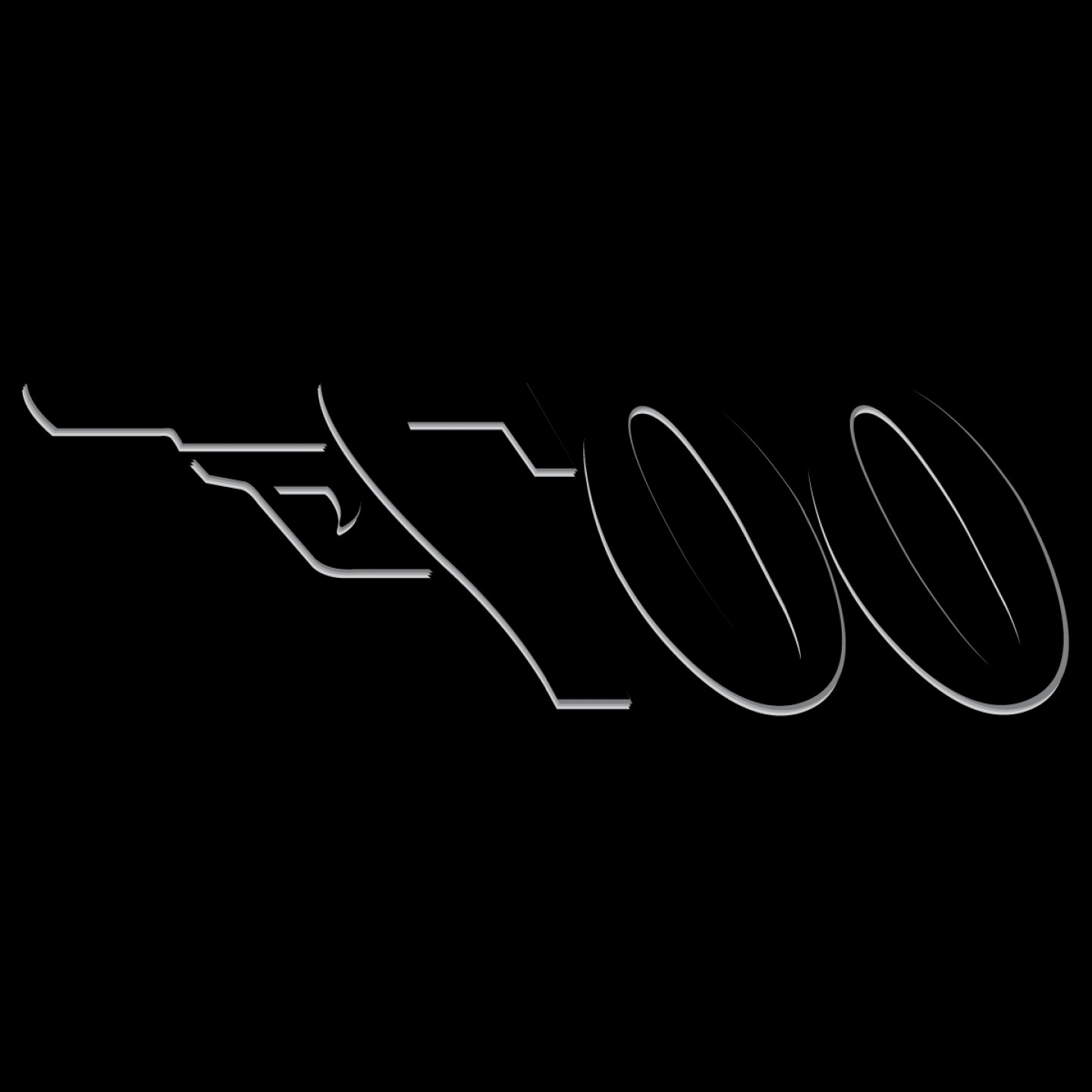 1440x1440 James Bond Gun Logo Vector Createmepink