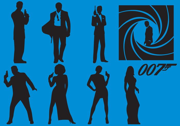 700x490 James Bond Silhouette Vectors Free Vectors Ui Download