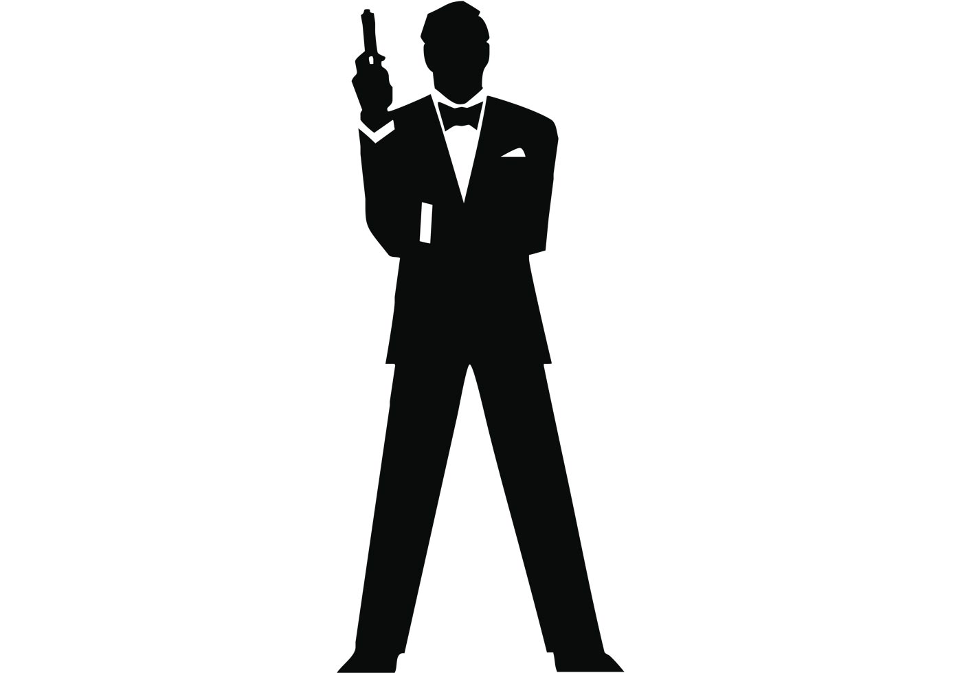 James Bond Silhouette Vector At Collection Of James