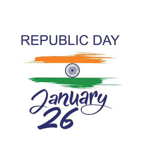 490x490 Indian Republic Day Concept With Text January