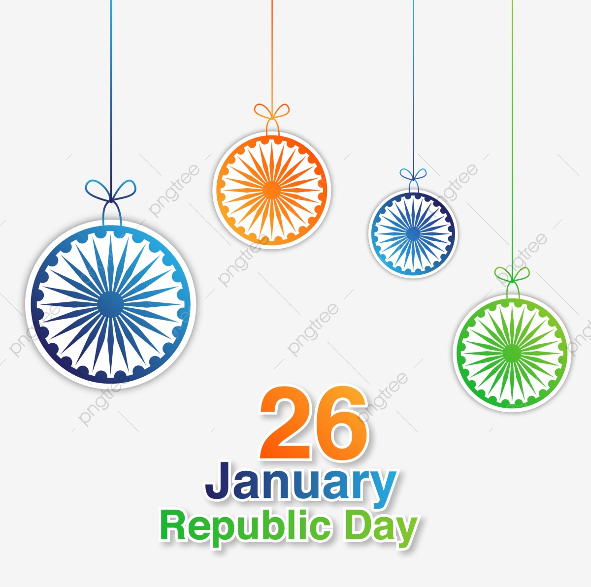 1200x1192 January India Republic Day With Hanging Ashoka Vector, Republic