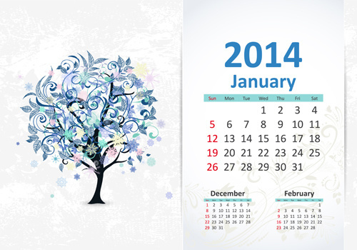 500x350 Calendar January Free Vector Download