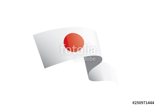 500x339 Japan Flag, Vector Illustration On A White Background Stock Image