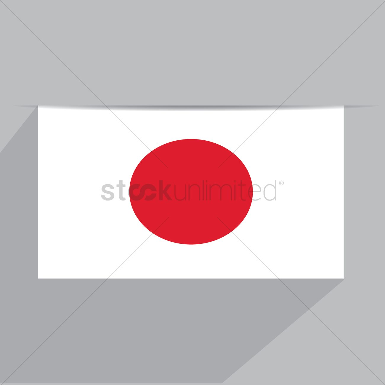 1300x1300 Japan Flag Vector Image