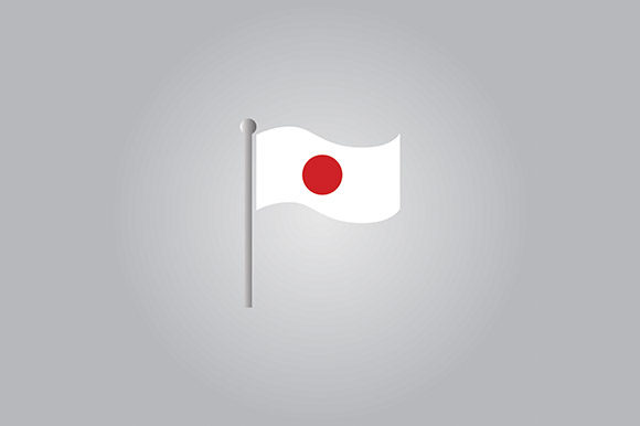 580x386 Japan Flag Vector Graphic