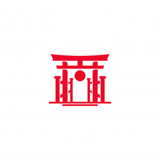 Japan Red Torii Gate With Sun Logo Vector Premium Download 626x626 Japan Red Torii Gate With Sun Logo Vector Premium Download