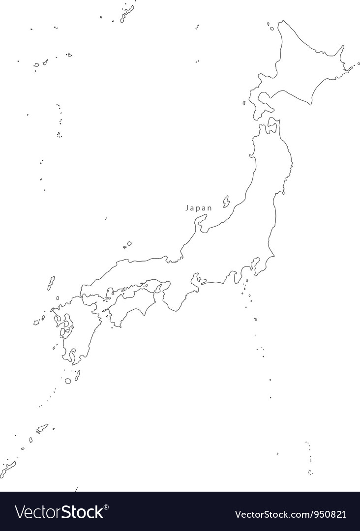 Japan Map Vector