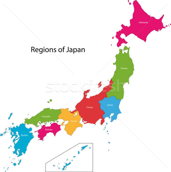 597x600 Japan Map Vector Illustration Iryna Volina