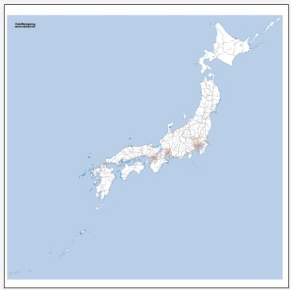 600x599 Japan Rail Network Map Vector Free Graphics Uihere