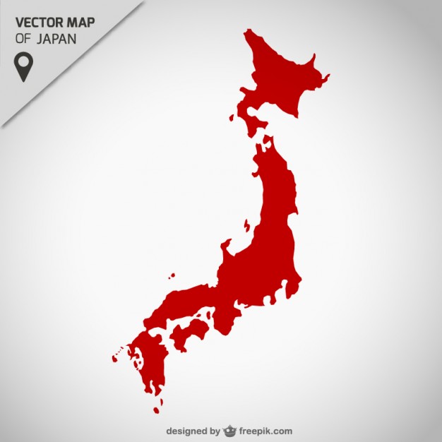 626x626 Japan Red Map Vector Free Download