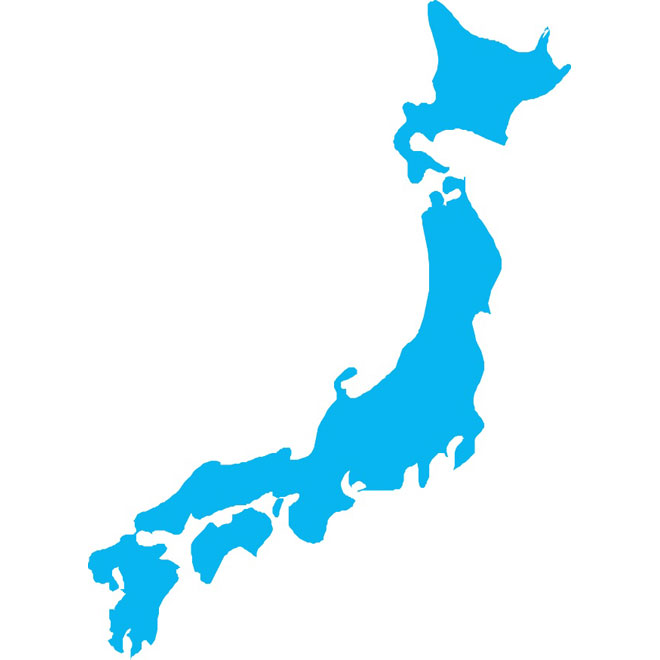 660x660 Vector Map Of Japan