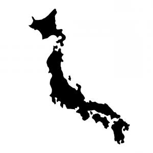 300x300 Japan Island Map Silhouette Vector Createmepink