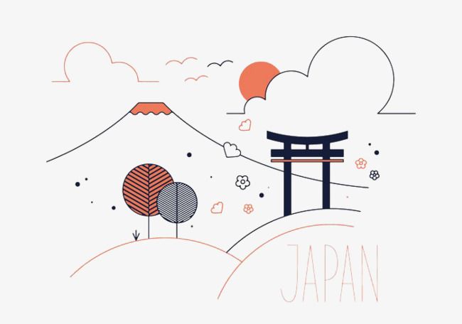650x456 Japan Vector Pattern, Japan, Mount Fuji, Landscape Png Transparent