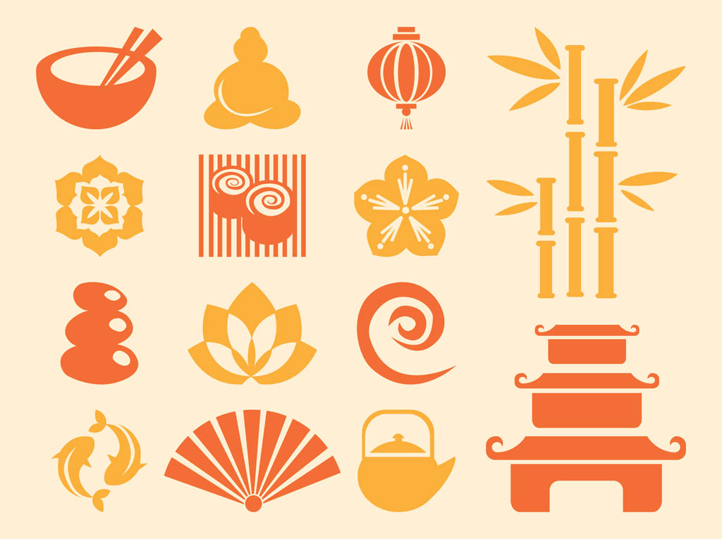 1024x765 Japanese Icons Vector Vector Art Graphics