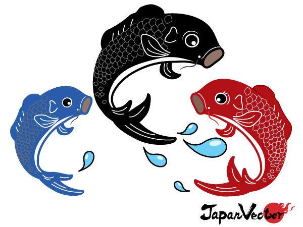 600x450 Japanese Koi Fish Vector Free Download