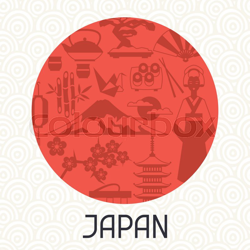 Japan Background Design Illustration Stock Vector Colourbox 800x800 Japan Background Design Illustration Stock Vector Colourbox