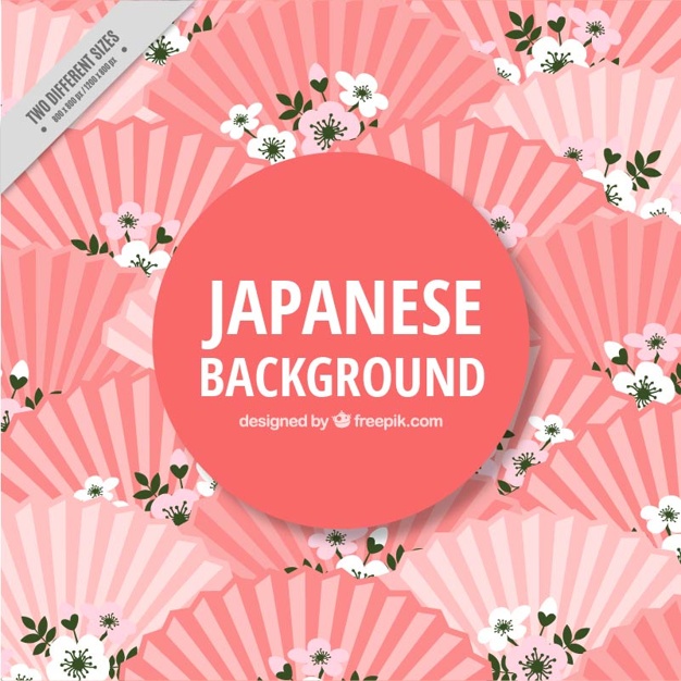 Japanese Background With Fans Vector Free Download 626x626 Japanese Background With Fans Vector Free Download