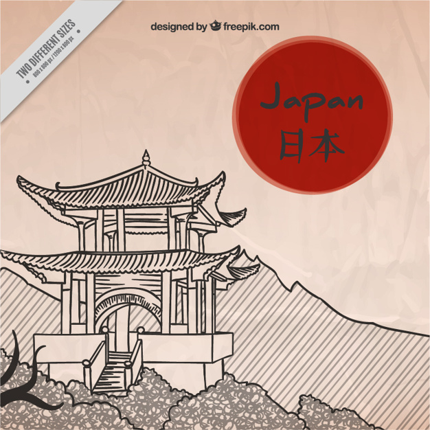 Japanese Background With Geisha 626x626 Japanese Background With Geisha