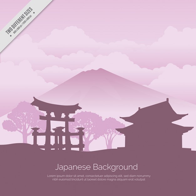 Japanese Background With Temple Vector Free Download 626x626 Japanese Background With Temple Vector Free Download