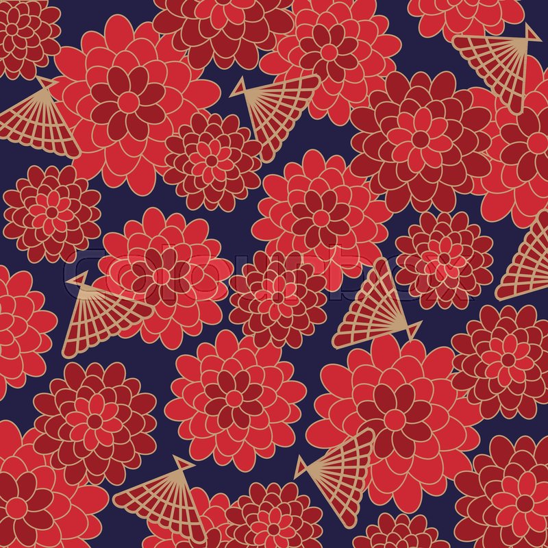 Japanese Floral Background Vector Stock Vector Colourbox 800x800 Japanese Floral Background Vector Stock Vector Colourbox
