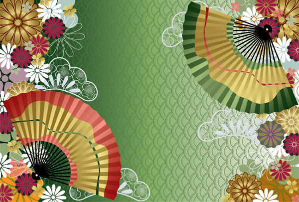 Japanese Wind Pattern Background 600x405 Japanese Wind Pattern Background