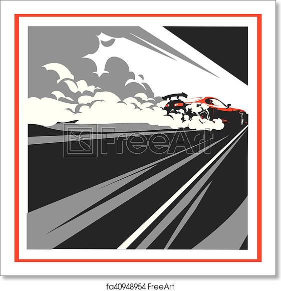 Free Art Print Of Burnout Car, Japanese Drift Sport, Street Racing 561x581 Free Art Print Of Burnout Car, Japanese Drift Sport, Street Racing