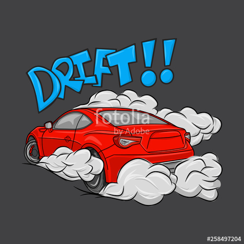 Racing Vector Car Japanese Style Stock Image And Royalty Free 500x500 Racing Vector Car Japanese Style Stock Image And Royalty Free