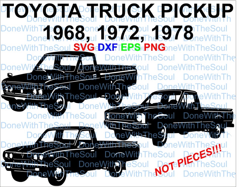 Toyota Truck Pickup Car Vector Japanese Car Etsy 794x621 Toyota Truck Pickup Car Vector Japanese Car Etsy