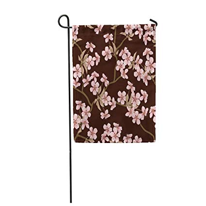 425x425 Semtomn Garden Flag Japanese Cherry Blossom