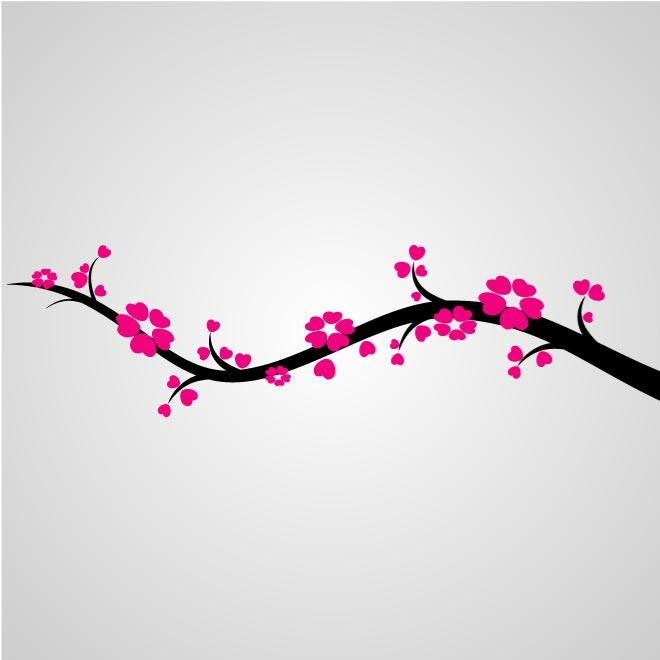 Japanese Cherry Blossom Vector at Vectorified.com | Collection of
