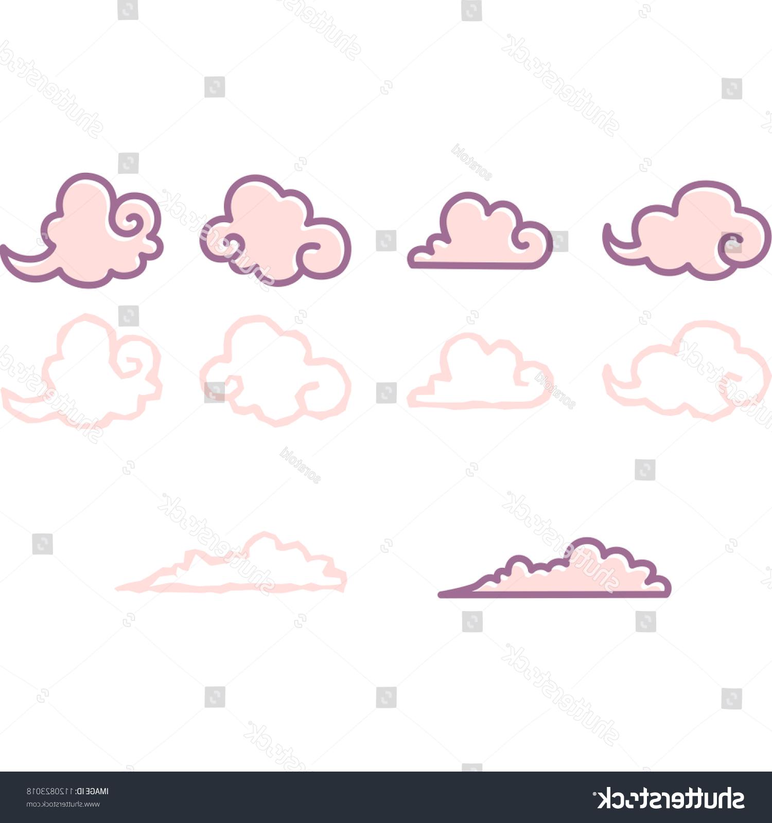 1500x1600 Best Stock Vector Japanese Cloud Pattern Drawing