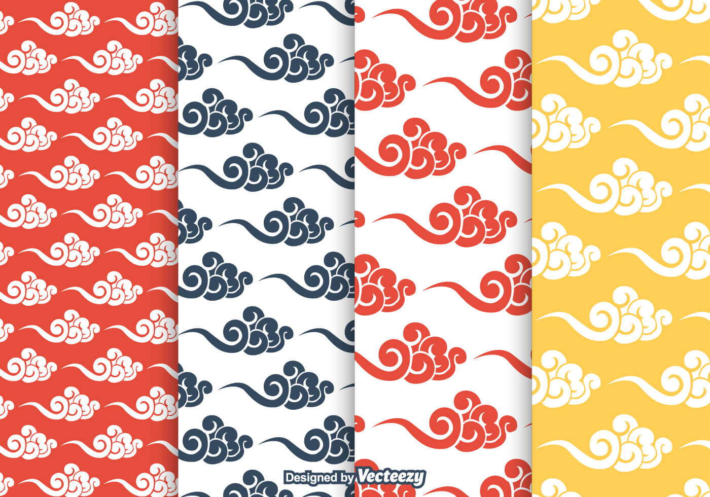 1400x980 Japanese Pattern Free Vector Art