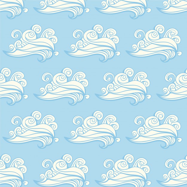 626x626 Japanese Patters With Clouds Vector Premium Download