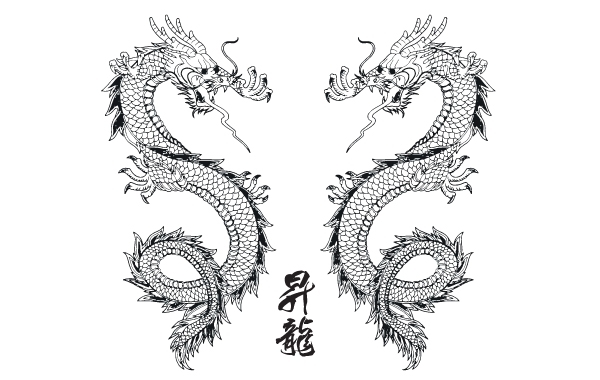 600x380 Free Vectors Vector Japanese Dragon Samuraiagency