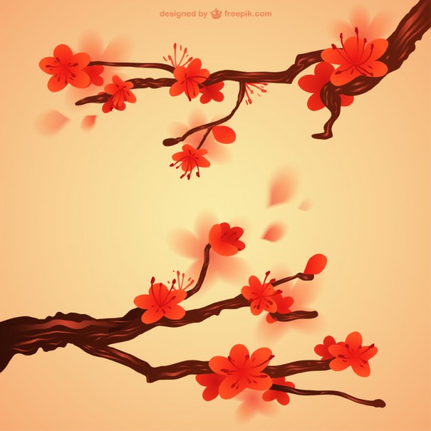 Japanese Flowers Vector Free Download 626x626 Japanese Flowers Vector Free Download